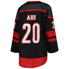 Sebastian Aho Carolina Hurricanes Youth Home Premier Player Jersey Black