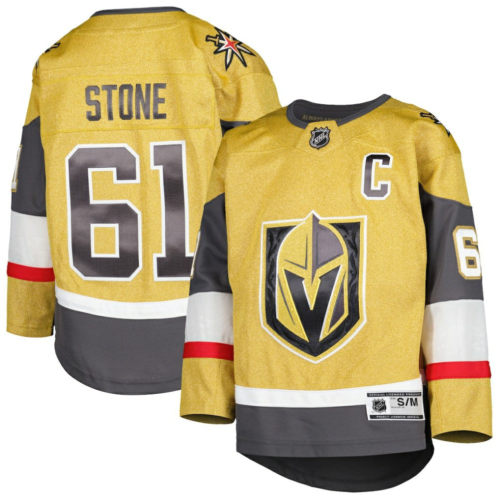 Mark Stone Vegas Golden Knights Youth Home Captain Patch Premier Player Jersey Gold