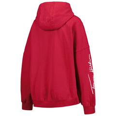 Arizona Cardinals Tommy Hilfiger Women's Becca Drop Shoulder Pullover Hoodie - Cardinal outlet