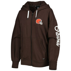 Cleveland Browns MSX by Michael Strahan Women's Emerson Lightweight Full-Zip Hoodie - Brown online