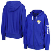 Los Angeles Rams MSX by Michael Strahan Women's Emerson Lightweight Full-Zip Hoodie - Royal sale