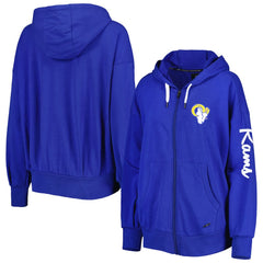Los Angeles Rams MSX by Michael Strahan Women's Emerson Lightweight Full-Zip Hoodie - Royal sale