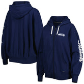 Seattle Seahawks MSX by Michael Strahan Women's Emerson Lightweight Full-Zip Hoodie - College Navy for sale