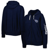 Tennessee Titans MSX by Michael Strahan Women's Emerson Lightweight Full-Zip Hoodie - Navy on sale