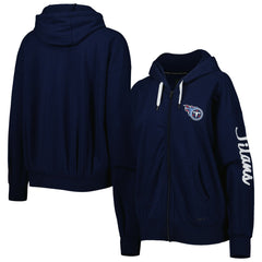 Tennessee Titans MSX by Michael Strahan Women's Emerson Lightweight Full-Zip Hoodie - Navy on sale