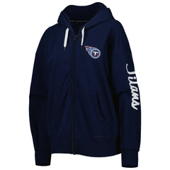 Tennessee Titans MSX by Michael Strahan Women's Emerson Lightweight Full-Zip Hoodie - Navy on sale