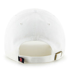 Boston Red Sox Team Logo Clean Up Adjustable Hat - White | 47 brand