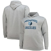 Memphis Grizzlies Big & Tall Heart & Soul Pullover Hoodie - Heathered Gray discount