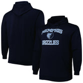 Memphis Grizzlies Big & Tall Heart & Soul Pullover Hoodie - Navy discount