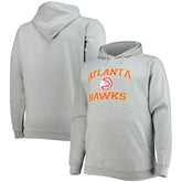 Atlanta Hawks Big & Tall Heart & Soul Pullover Hoodie - Heathered Gray on sale
