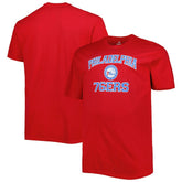 Philadelphia 76ers Big & Tall Heart & Soul T-Shirt - Red on sale
