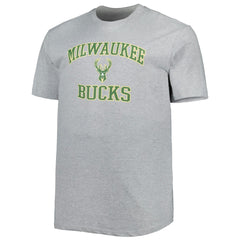 Milwaukee Bucks Big & Tall Heart & Soul T-Shirt - Heathered Gray for sale