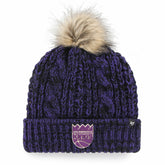 Sacramento Kings '47 Women's Meeko Cuffed Knit Hat with Pom - Purple | 47 brand shop