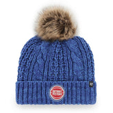 Detroit Pistons '47 Women's Meeko Cuffed Knit Hat with Pom sale - Royal | 47 brand discount