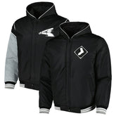 Chicago White Sox JH Design Reversible Fleece Full-Snap Hoodie Jacket - Black