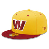 Washington Commanders New Era Flipside 2Tone 59FIFTY Fitted Hat - Gold/Burgundy discount