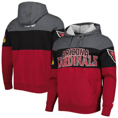 Arizona Cardinals Starter Extreme Pullover Hoodie - Heather Charcoal/Cardinal online