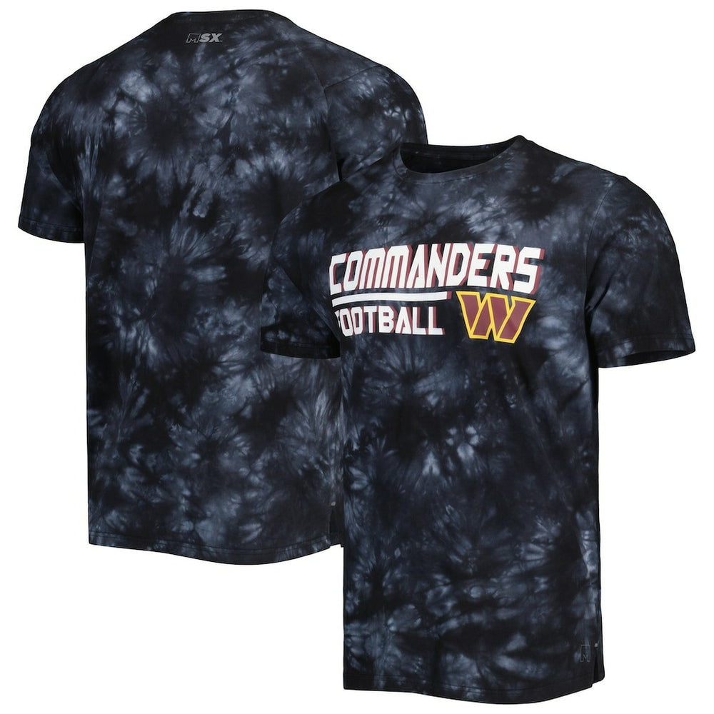 Washington Commanders MSX by Michael Strahan Recovery Tie-Dye T-Shirt - Black online