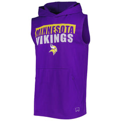 Minnesota Vikings MSX by Michael Strahan Relay Sleeveless Pullover Hoodie - Purple outlet