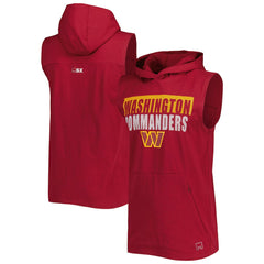 Washington Commanders MSX by Michael Strahan Relay Sleeveless Pullover Hoodie - Burgundy cheap