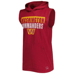 Washington Commanders MSX by Michael Strahan Relay Sleeveless Pullover Hoodie - Burgundy cheap