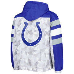 Indianapolis Colts Starter Thursday Night Gridiron Raglan Half-Zip Hooded Jacket - White/Royal outlet