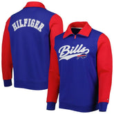 Buffalo Bills Tommy Hilfiger Aiden Quarter-Zip Sweatshirt - Royal/Red for sale