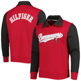 Tampa Bay Buccaneers Tommy Hilfiger Aiden Quarter-Zip Sweatshirt - Red/Pewter outlet