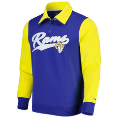 Los Angeles Rams Tommy Hilfiger Aiden Quarter-Zip Sweatshirt - Royal/Gold cheap