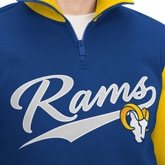 Los Angeles Rams Tommy Hilfiger Aiden Quarter-Zip Sweatshirt - Royal/Gold cheap