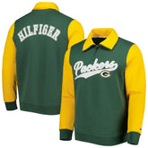 Green Bay Packers Tommy Hilfiger Aiden Quarter-Zip Sweatshirt - Green/Gold discount