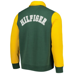 Green Bay Packers Tommy Hilfiger Aiden Quarter-Zip Sweatshirt - Green/Gold discount