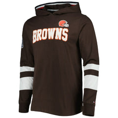 Cleveland Browns Tommy Hilfiger Alex Long Sleeve Hoodie T-Shirt - Brown/White online