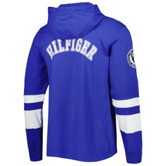 Los Angeles Rams Tommy Hilfiger Alex Long Sleeve Hoodie T-Shirt - Royal/White on sale