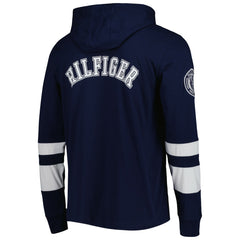 Tennessee Titans Tommy Hilfiger Alex Long Sleeve Hoodie T-Shirt - Navy/White sale