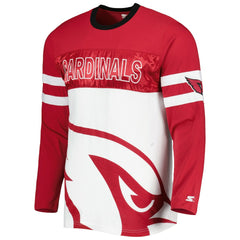 Arizona Cardinals Starter Halftime Long Sleeve T-Shirt - Cardinal/White for sale