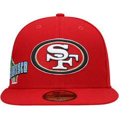 San Francisco 49ers New Era Stateview 59FIFTY Fitted Hat - Scarlet sale