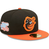Baltimore Orioles 1983 World Series Champions Letterman 59FIFTY Fitted Hat - Black/Orange | New Era