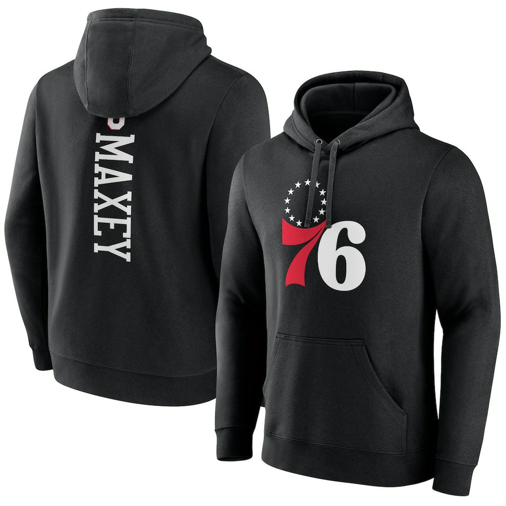 Tyrese Maxey Philadelphia 76ers Playmaker Pullover Hoodie - Black outlet