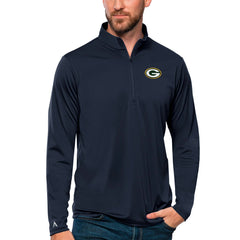 Green Bay Packers Antigua Tribute Quarter-Zip Lightweight Pullover Top - Navy discount