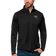 Jacksonville Jaguars Antigua Tribute Quarter-Zip Lightweight Pullover Top - Black sale