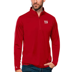 New York Giants Antigua Tribute Quarter-Zip Lightweight Pullover Top - Red online