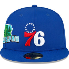 Philadelphia 76ers Stateview 59FIFTY Fitted Hat - Royal | New Era outlet