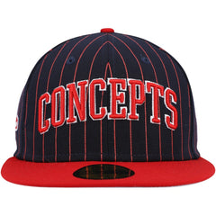 Boston Red Sox Concepts Pinstripe 59FIFTY Fitted Hat - Navy | New Era