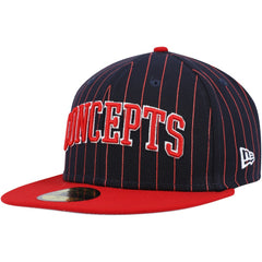 Boston Red Sox Concepts Pinstripe 59FIFTY Fitted Hat - Navy | New Era