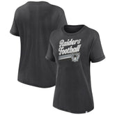 Las Vegas Raiders Women's Hit Snow Washed T-Shirt - Charcoal cheap