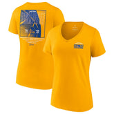 Golden State Warriors Women's 2022 Western Conference Champions Balanced Attack Roster V-Neck T-Shirt sale - Gold | Fanatics shop