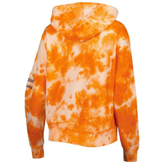 Cleveland Browns New Era Women's Cloud Dye Fleece Pullover Hoodie - Orange cheap