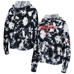 Kansas City Chiefs New Era Women's Cloud Dye Fleece Pullover Hoodie - Black for sale