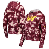 Washington Commanders New Era Women's Cloud Dye Fleece Pullover Hoodie - Burgundy on sale